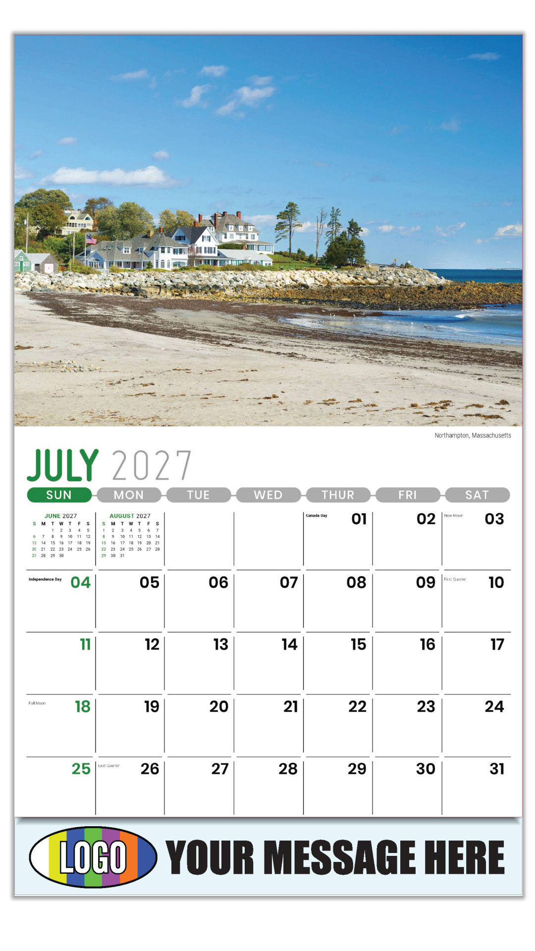 2027 Scenes of New England Business Promotional Calendar