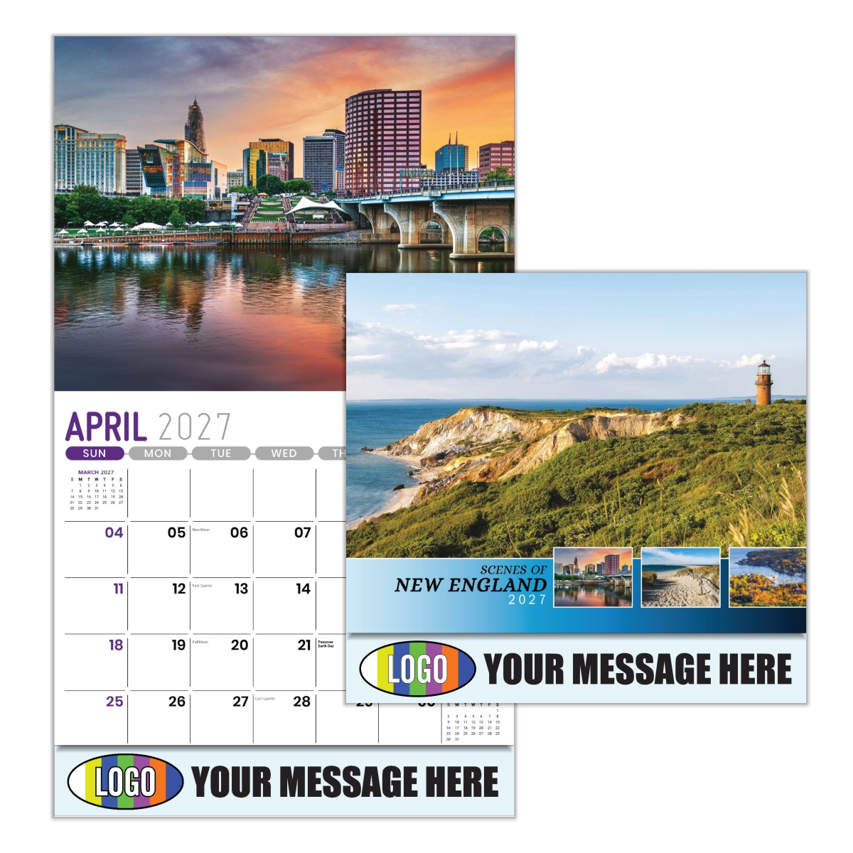 2027 Scenes of New England Business Promotional Calendar