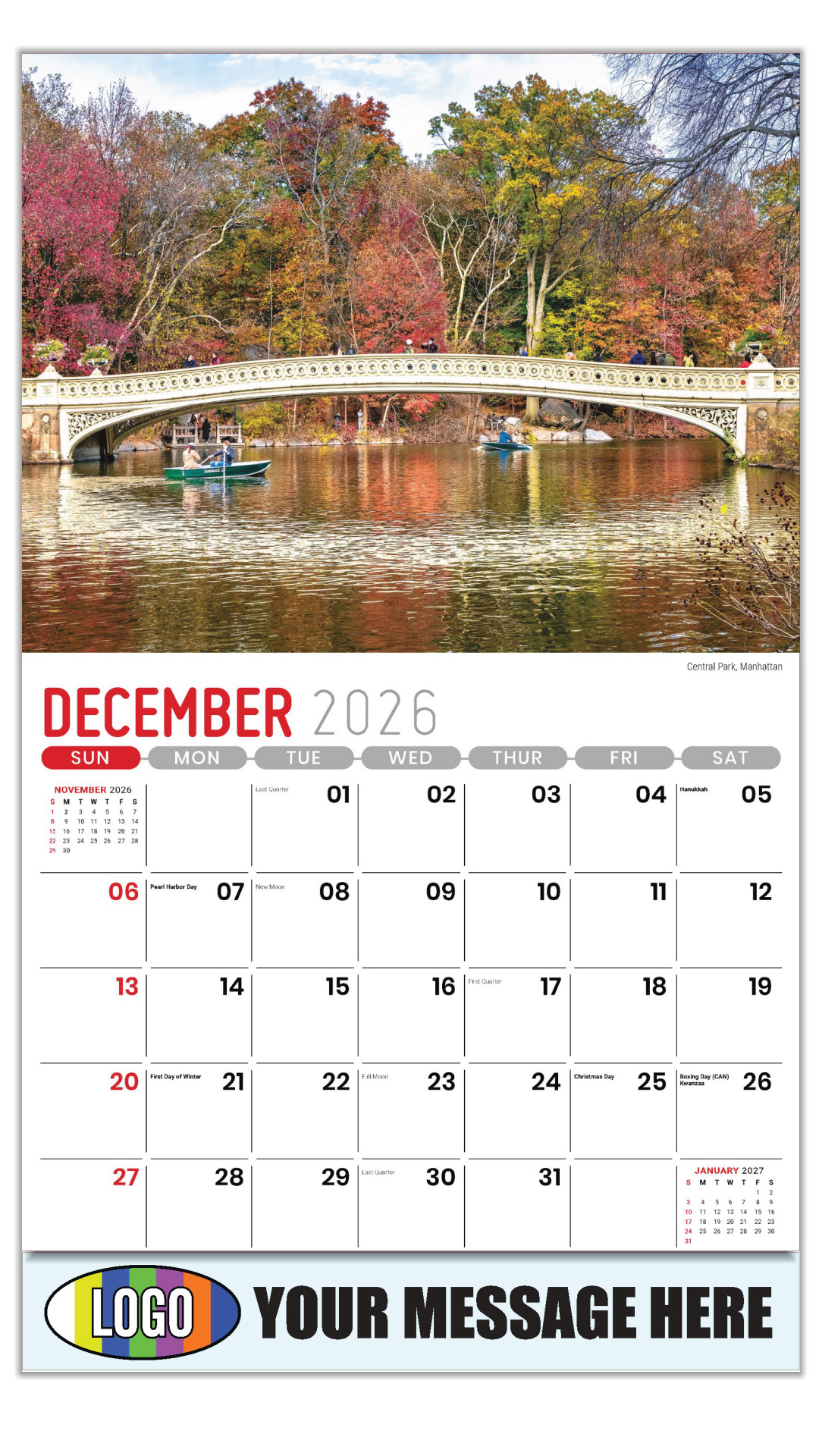 2027 Scenes of New York Business Promotional Calendar