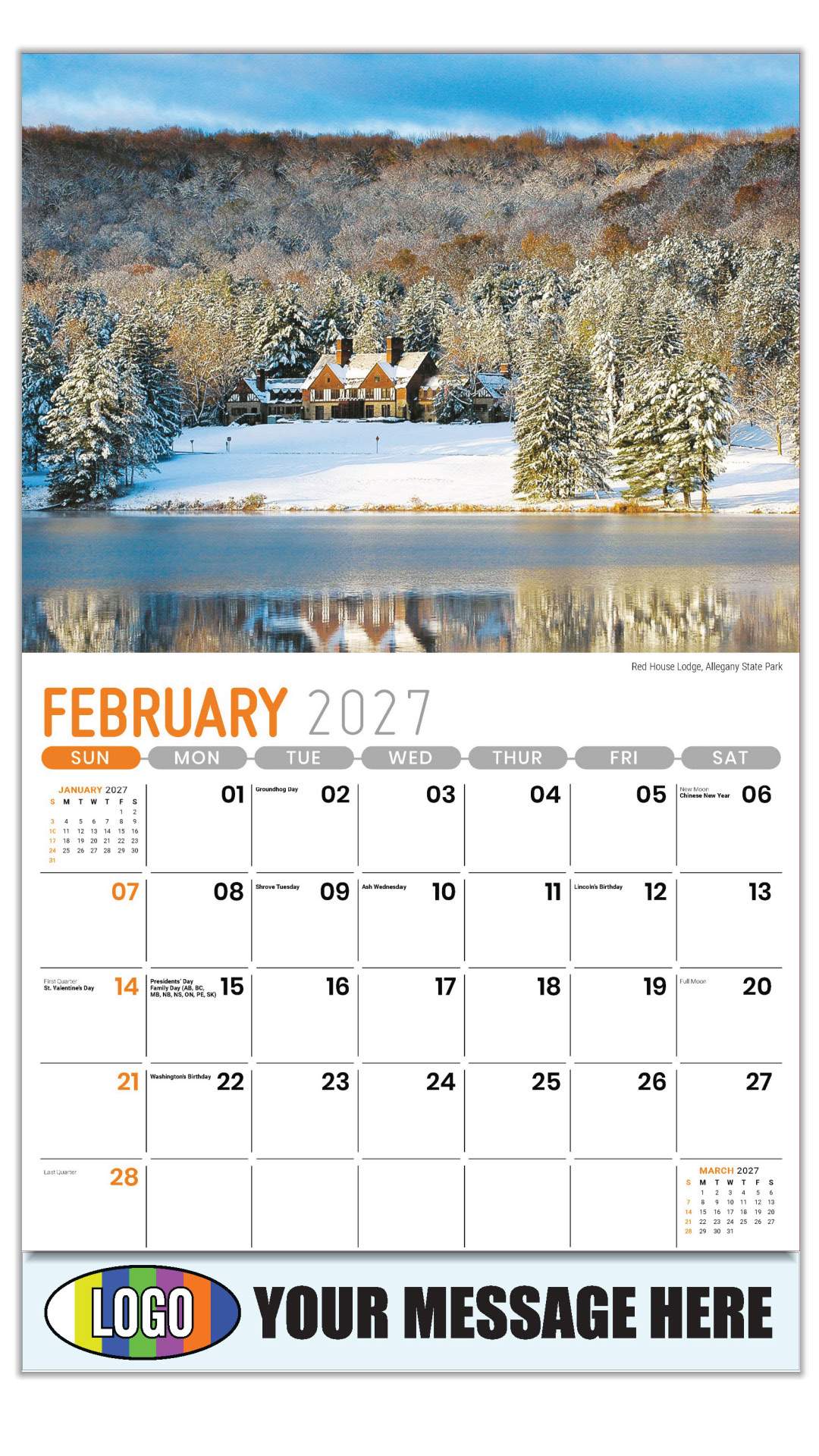 2027 Scenes of New York Business Promotional Calendar