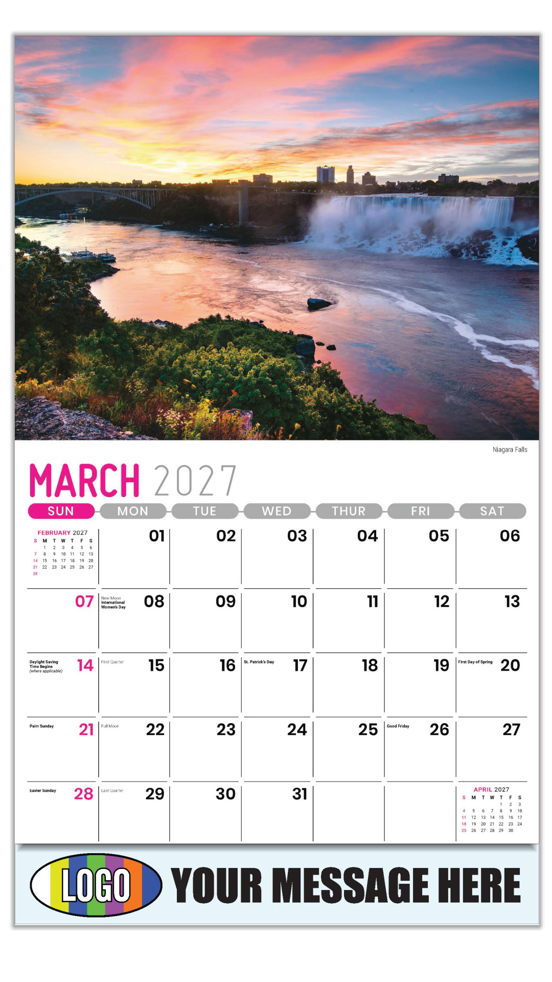 2027 Scenes of New York Business Promotional Calendar