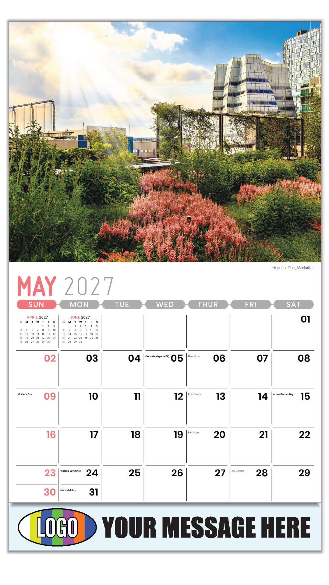 2027 Scenes of New York Business Promotional Calendar