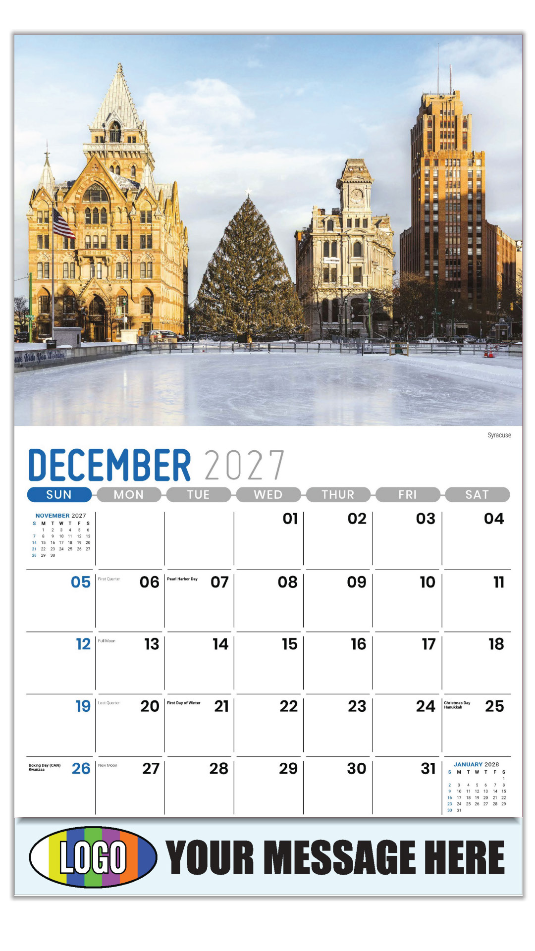 2027 Scenes of New York Business Promotional Calendar