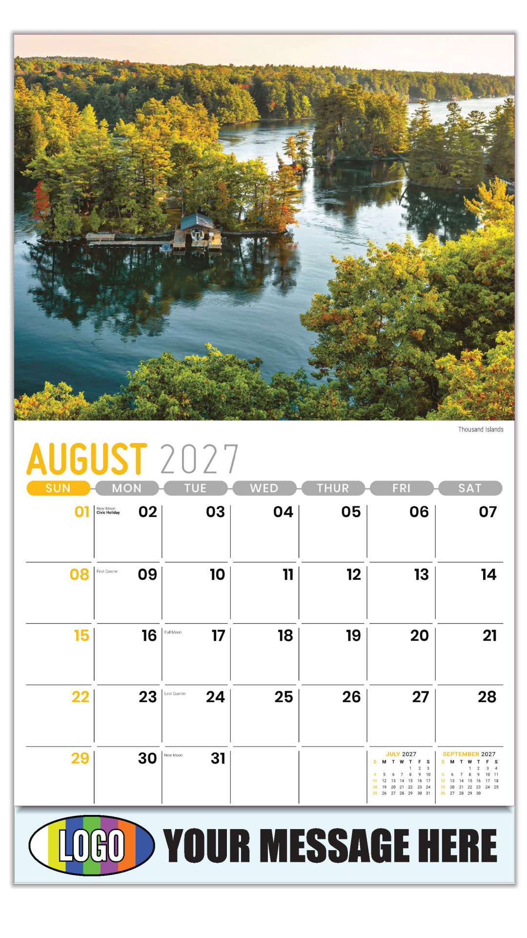 2027 Scenes of Ontario Business Promotional Calendar
