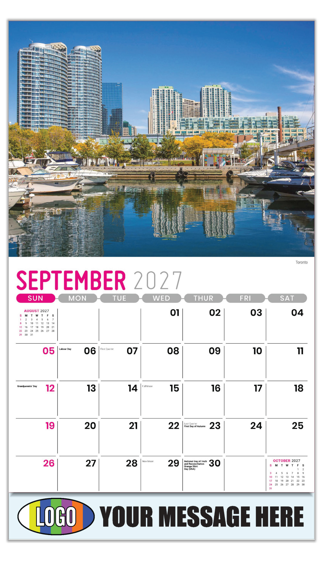 2027 Scenes of Ontario Business Promotional Calendar