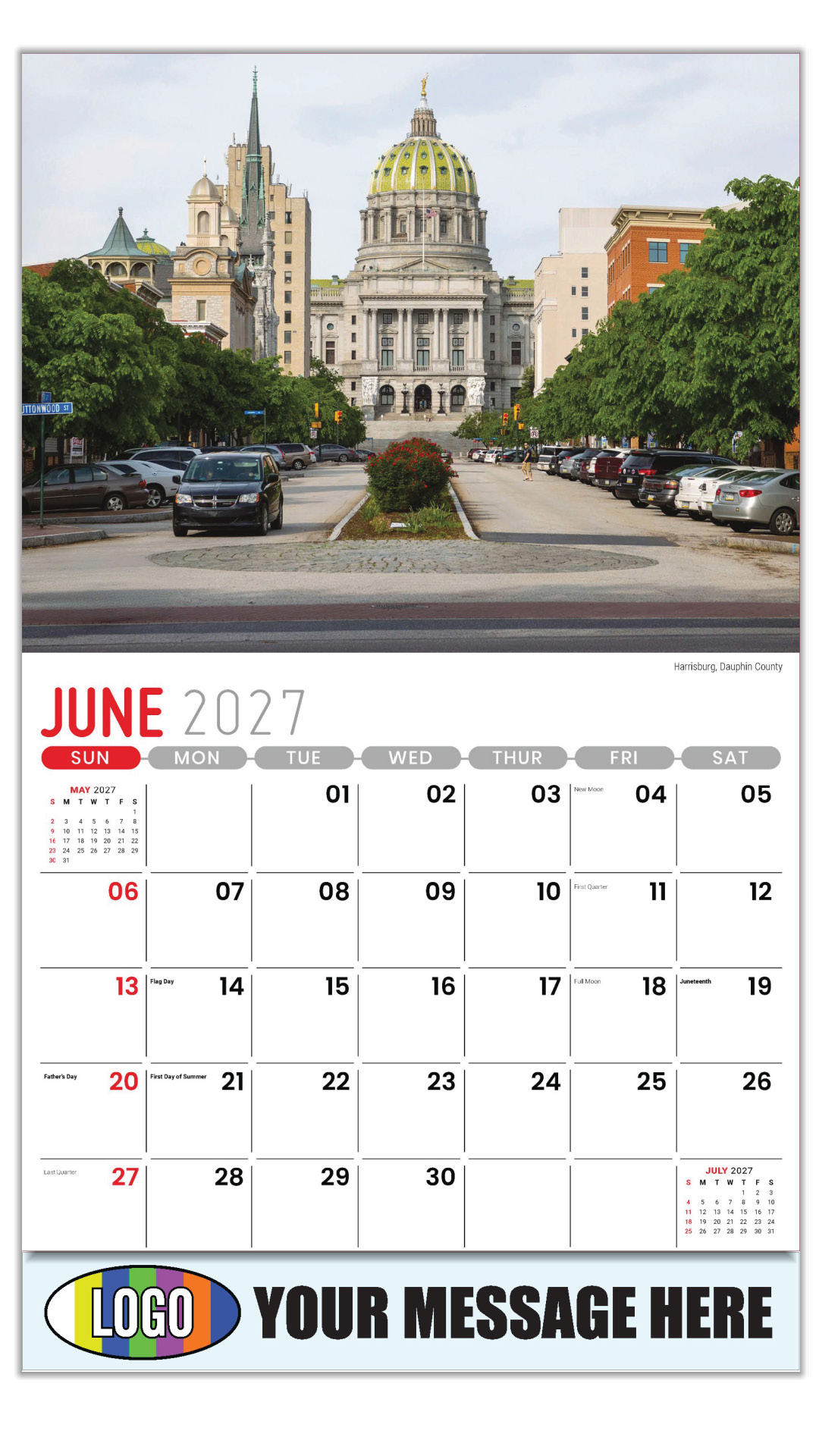 2027 Scenes of Pennsylvania Business Promotional Calendar