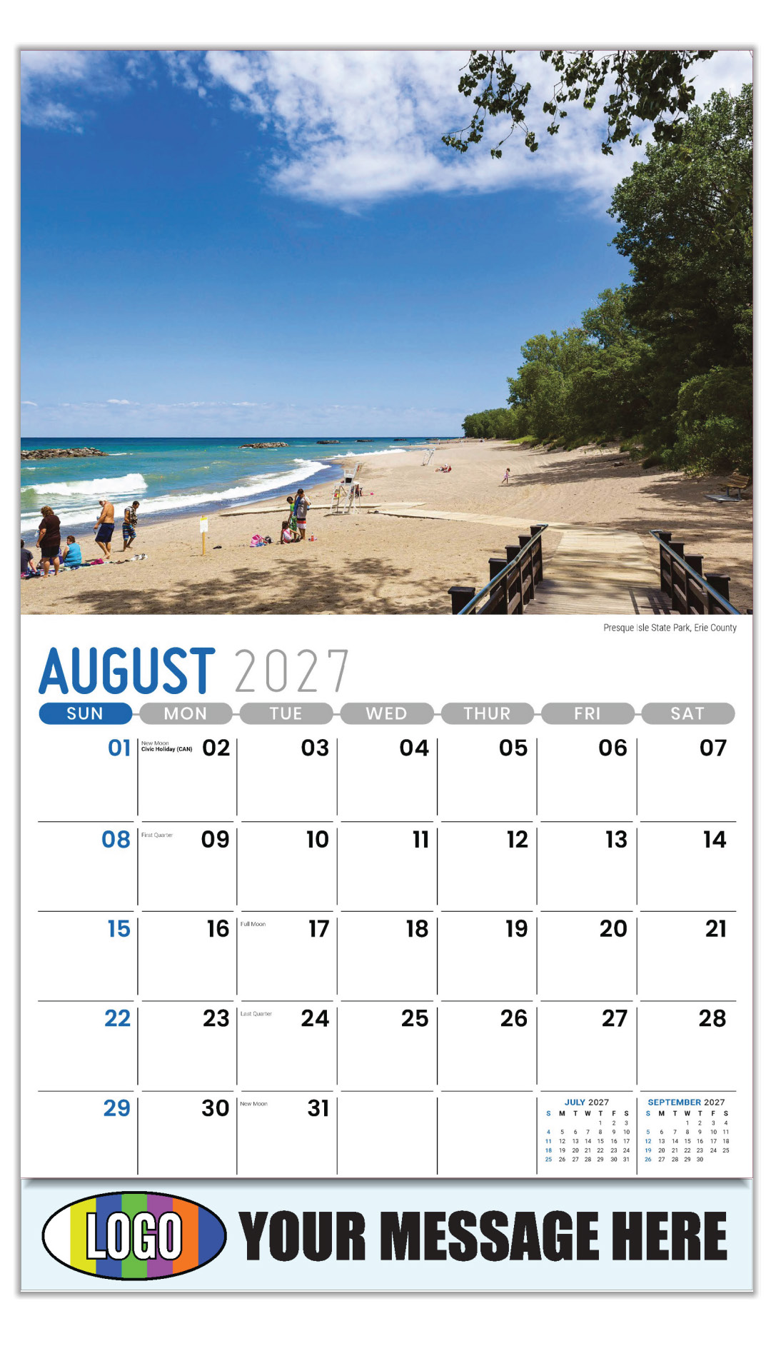 2027 Scenes of Pennsylvania Business Promotional Calendar