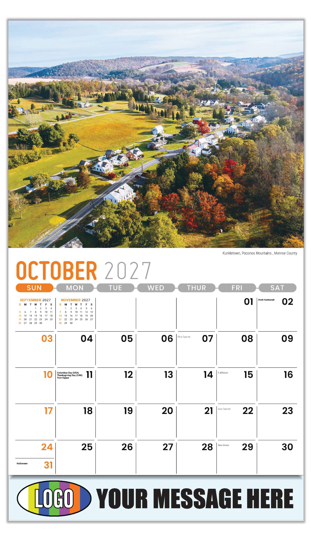 2027 Scenes of Pennsylvania Business Promotional Calendar