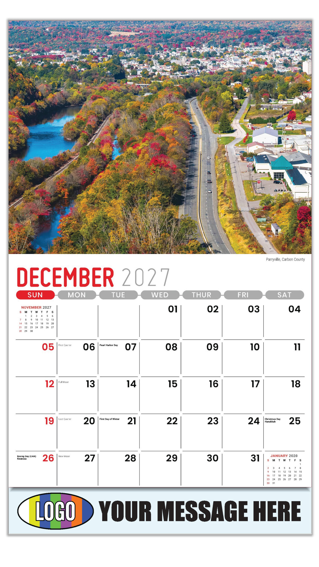 2027 Scenes of Pennsylvania Business Promotional Calendar