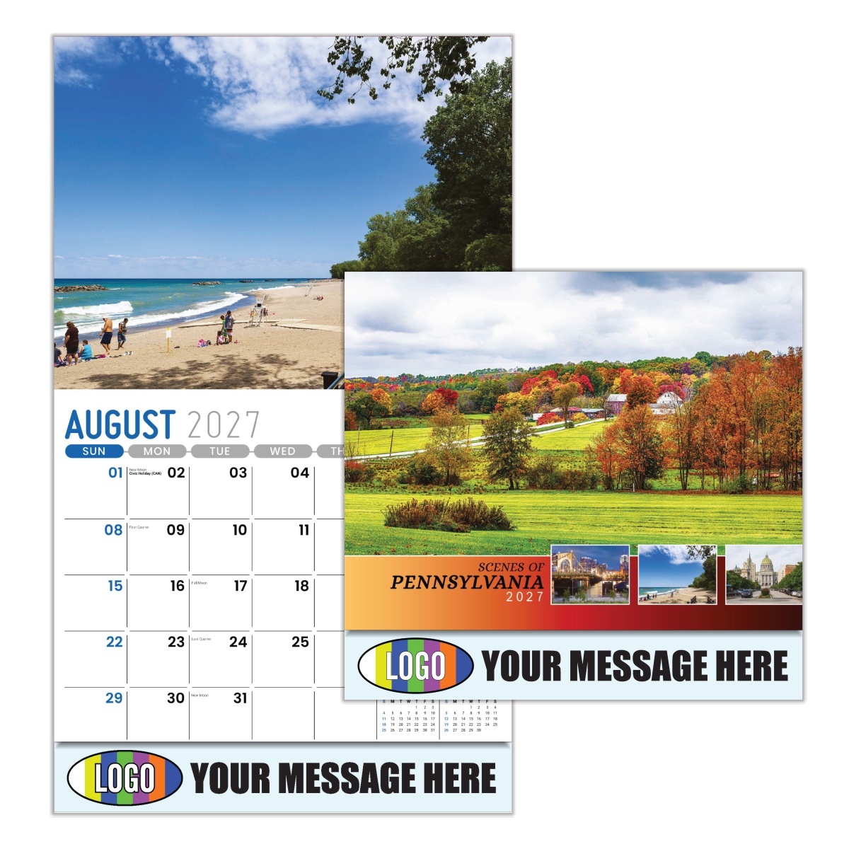 2027 Scenes of Pennsylvania Business Promotional Calendar