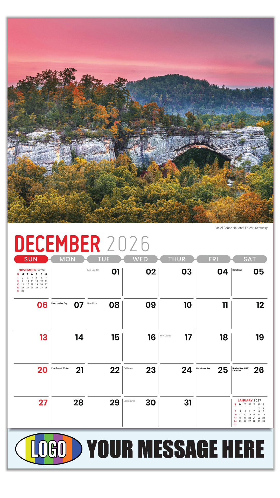2027 Scenes of Southeast USA Business Promotional Calendar