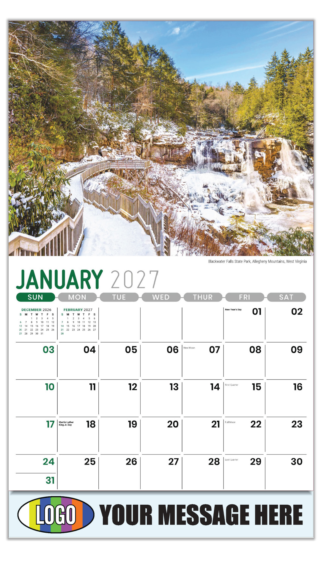 2027 Scenes of Southeast USA Business Promotional Calendar