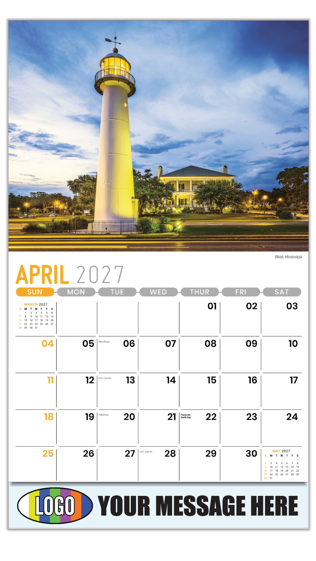 2027 Scenes of Southeast USA Business Promotional Calendar