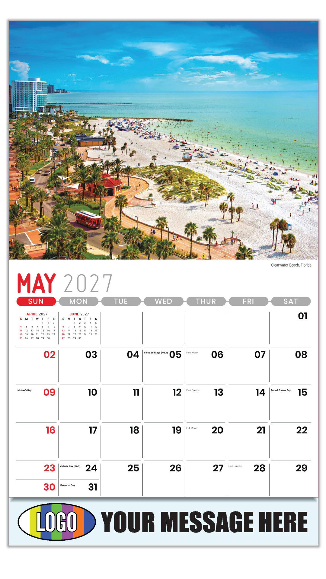 2027 Scenes of Southeast USA Business Promotional Calendar