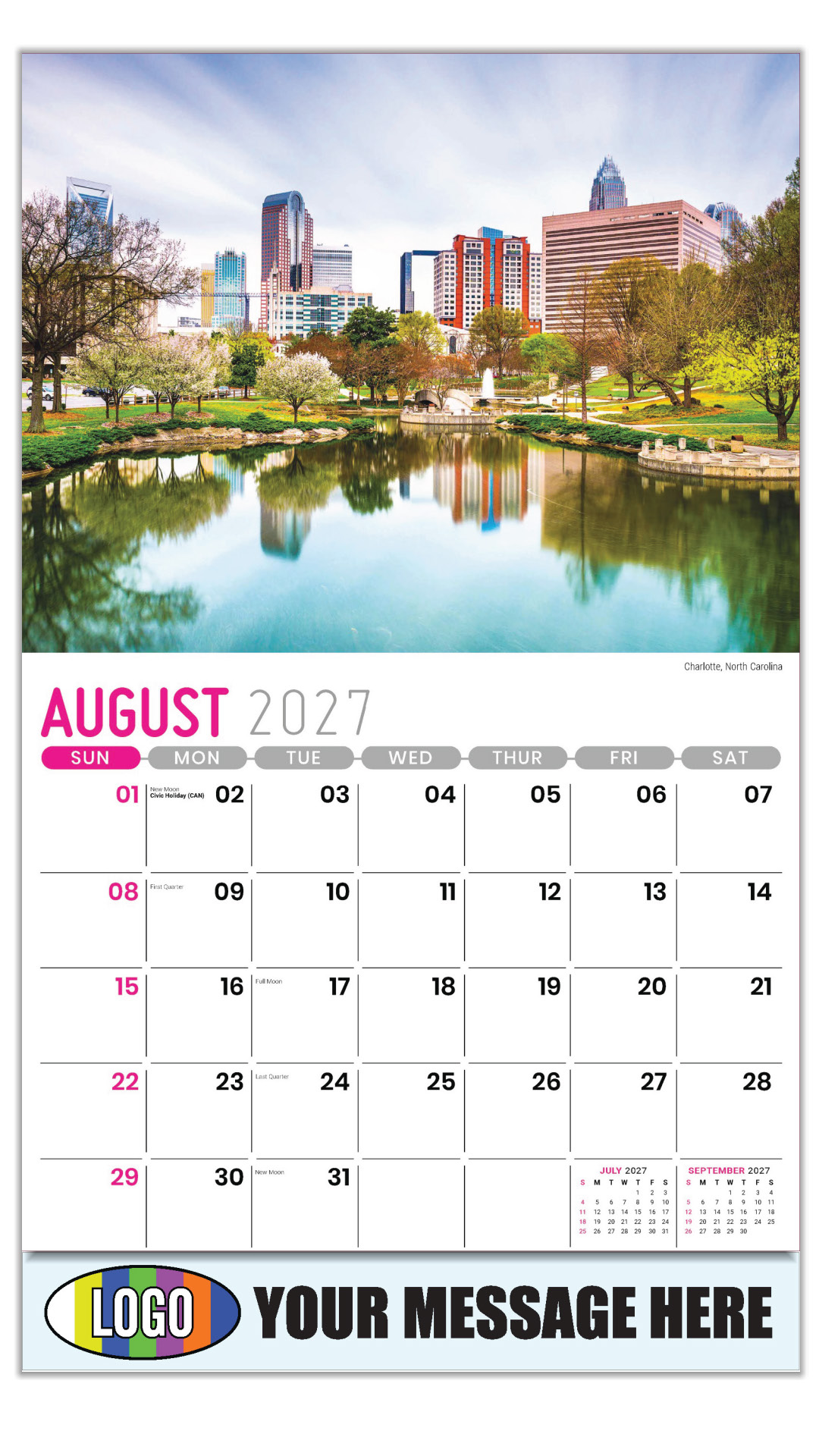 2027 Scenes of Southeast USA Business Promotional Calendar