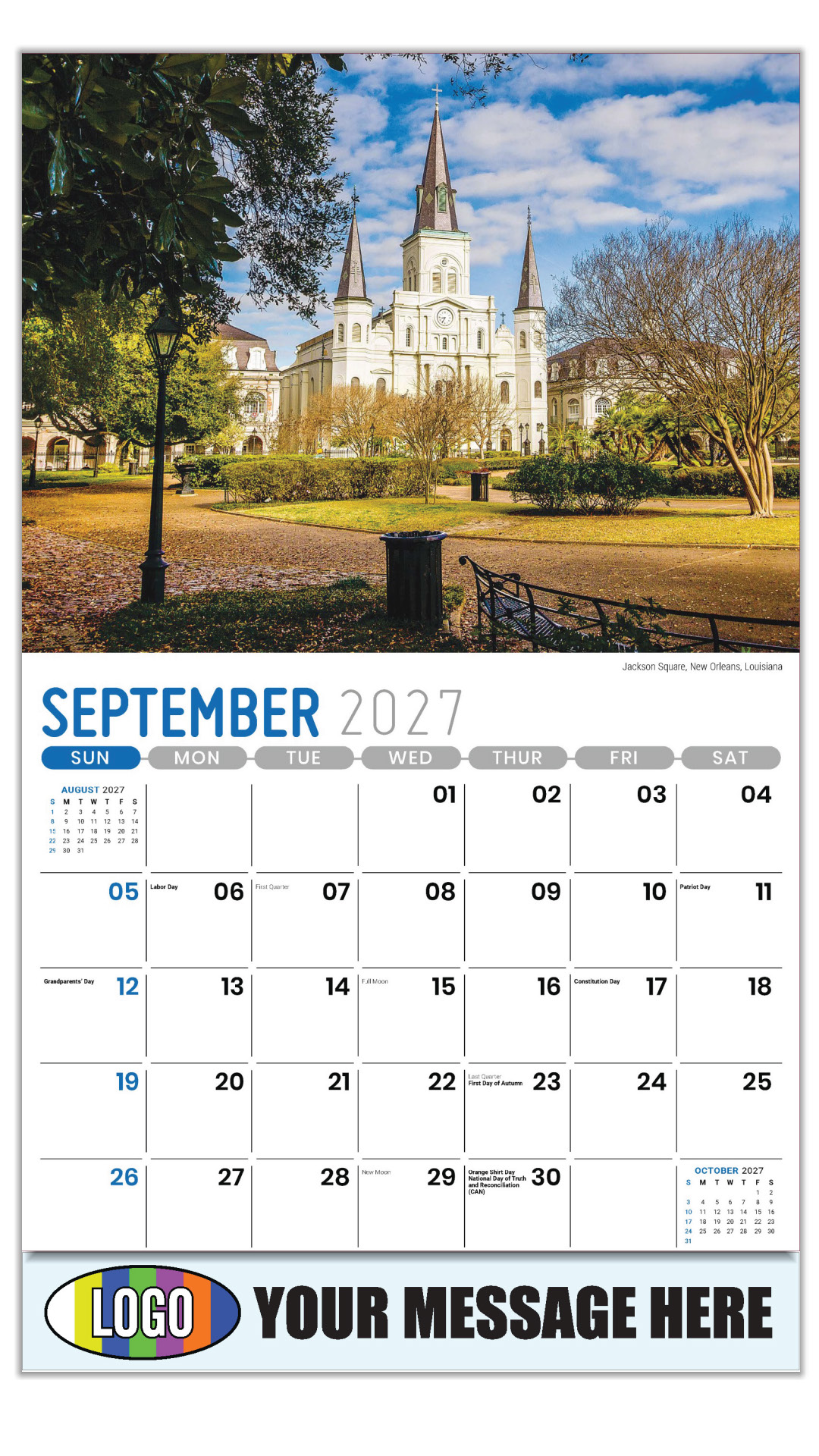 2027 Scenes of Southeast USA Business Promotional Calendar