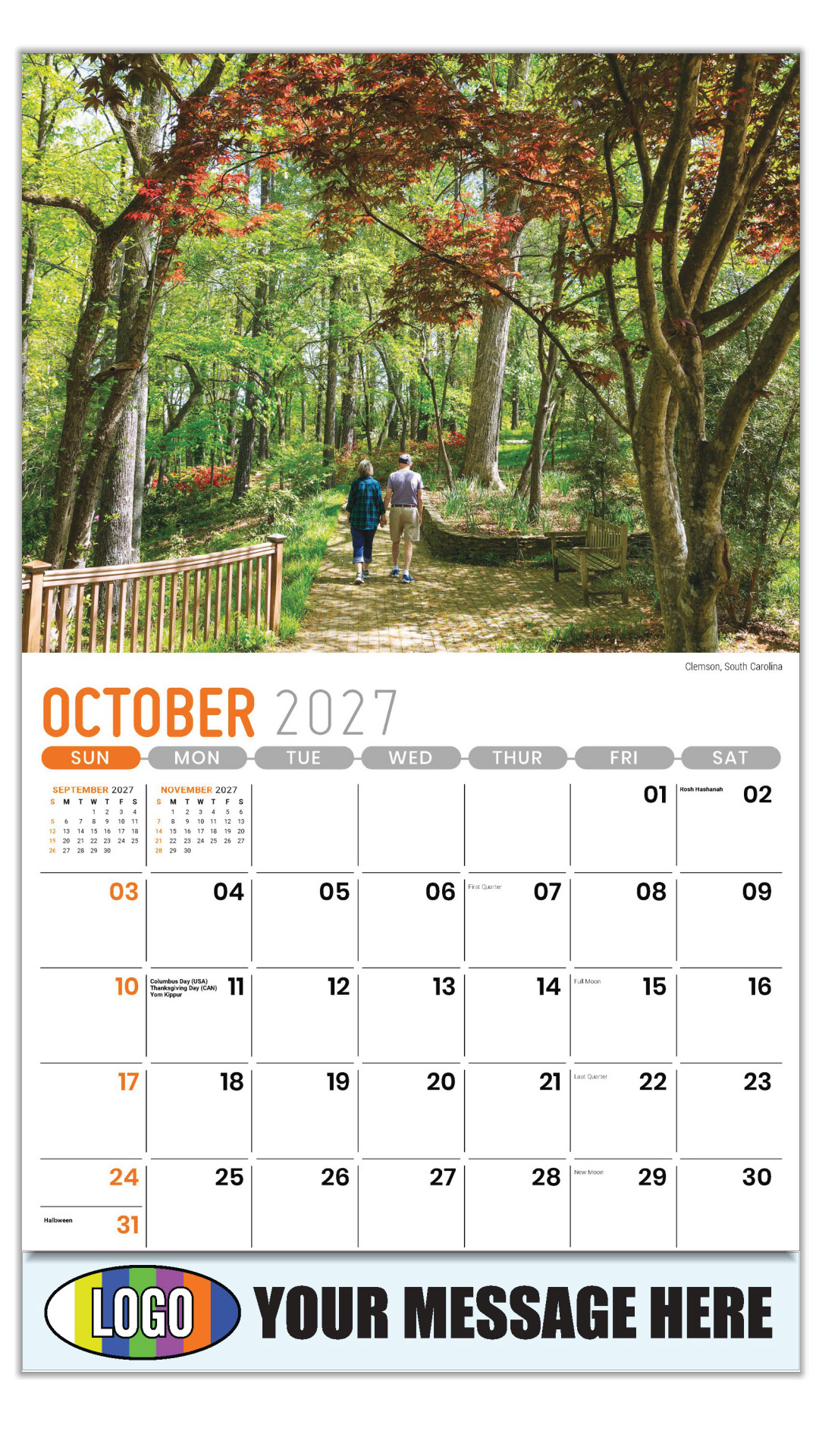 2027 Scenes of Southeast USA Business Promotional Calendar