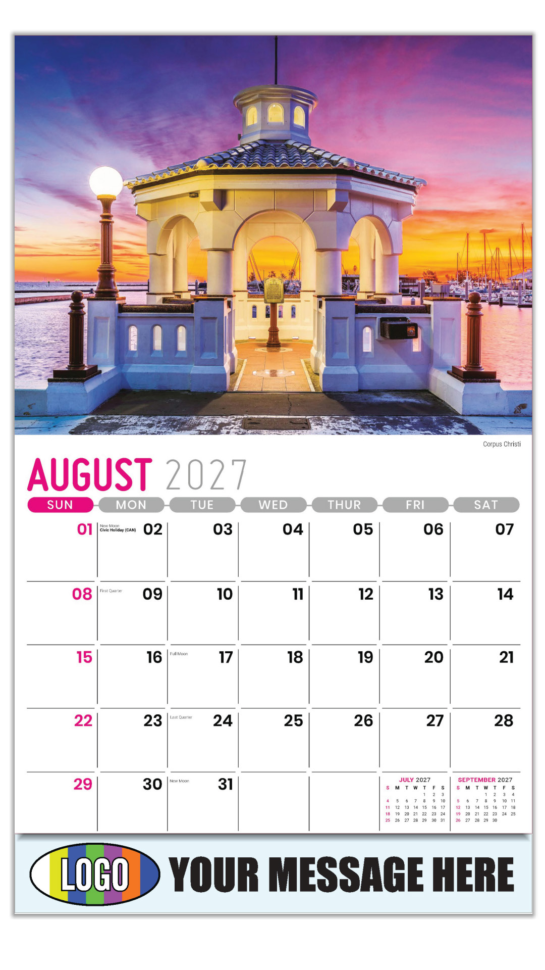 2027 Scenes of Texas Business Promotional Calendar