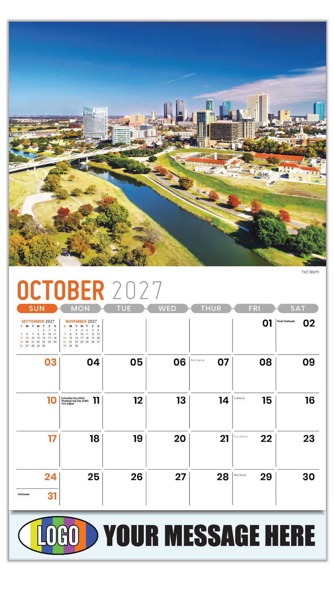2027 Scenes of Texas Business Promotional Calendar