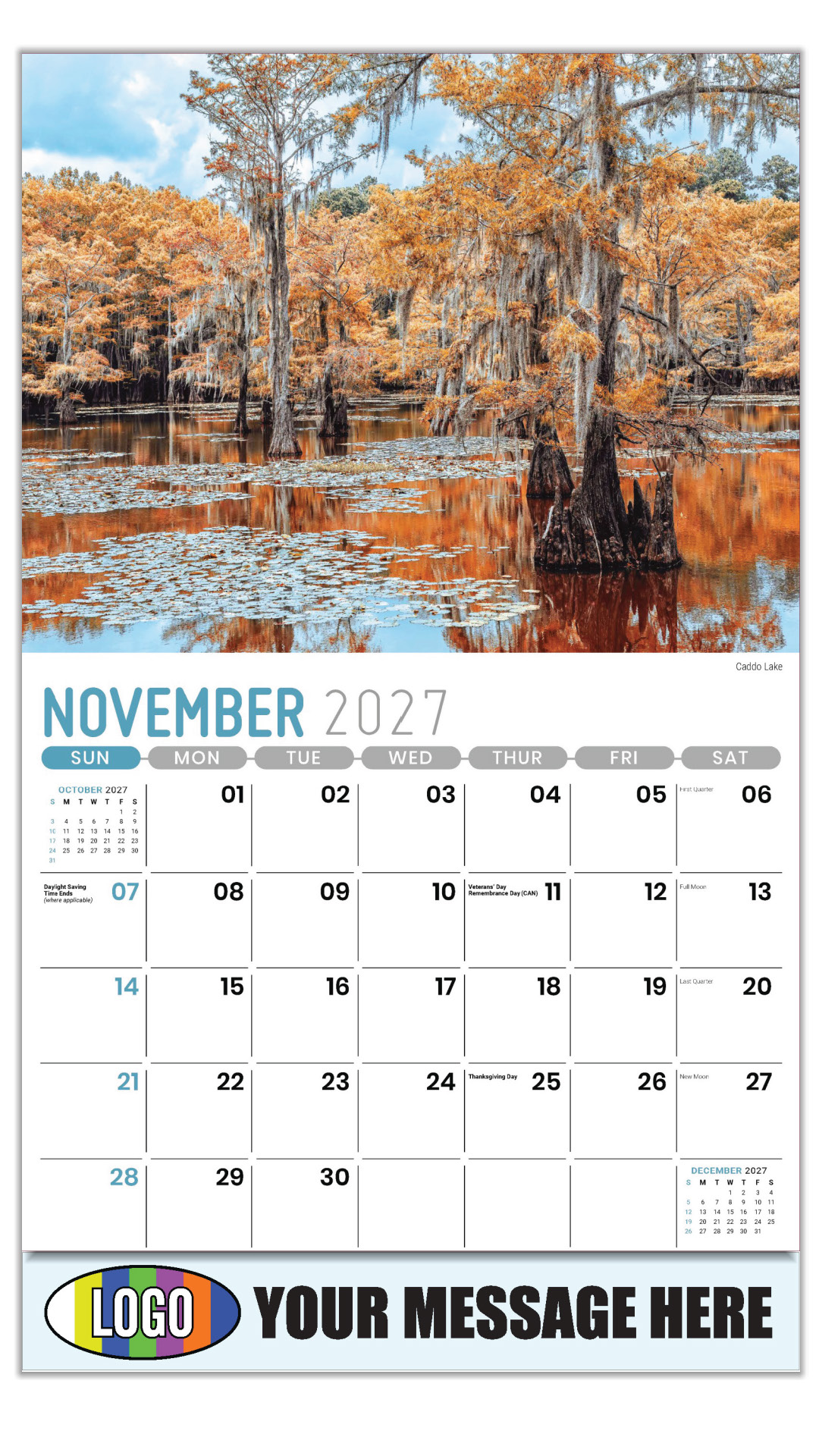 2027 Scenes of Texas Business Promotional Calendar