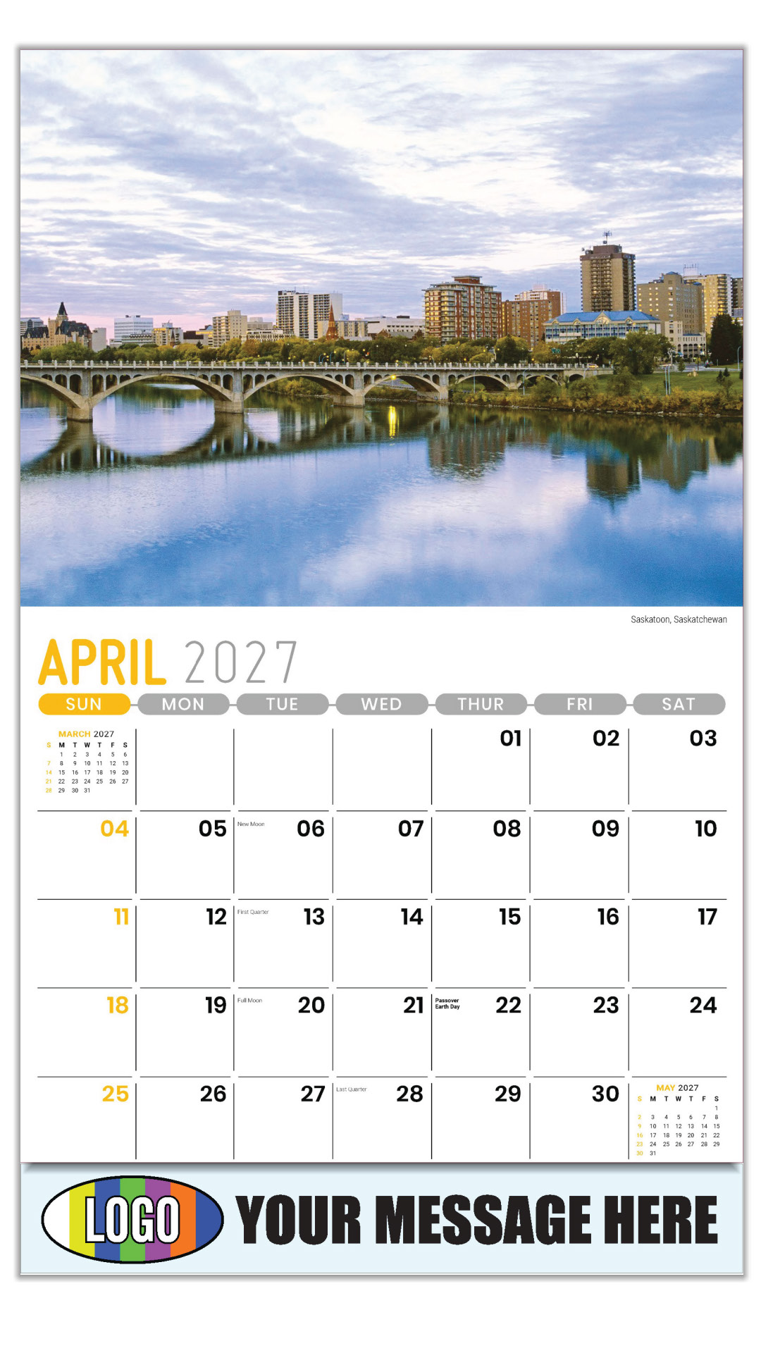 2027 Scenes of Western Canada Business Promotional Calendar