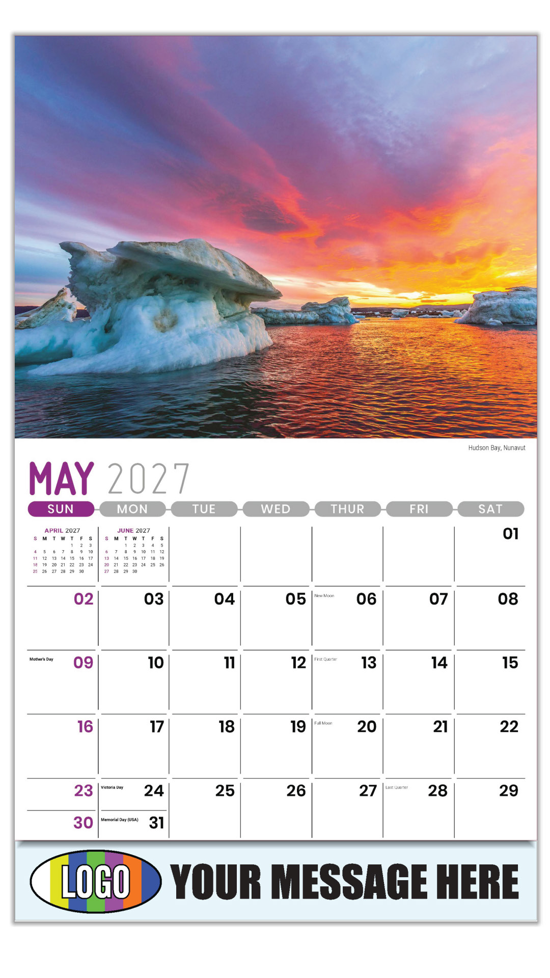 2027 Scenes of Western Canada Business Promotional Calendar