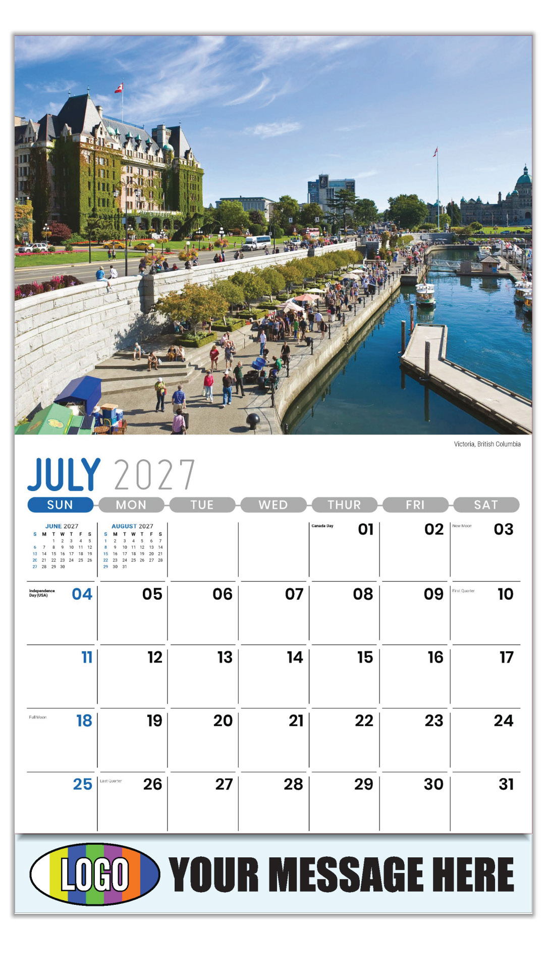 2027 Scenes of Western Canada Business Promotional Calendar