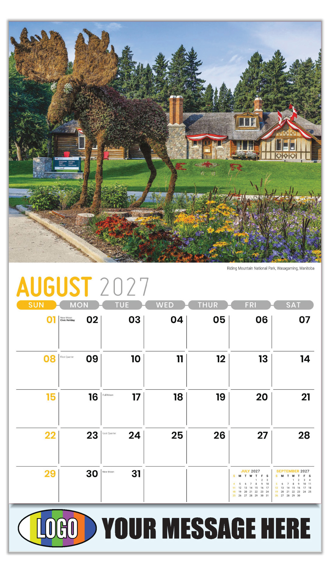 2027 Scenes of Western Canada Business Promotional Calendar