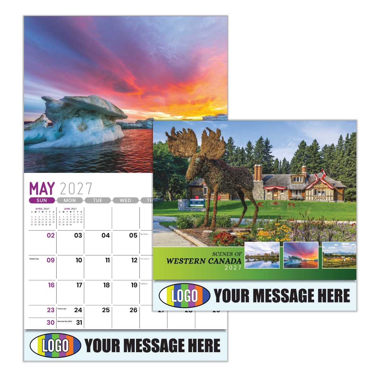 2027 Scenes of Western Canada Business Promotional Calendar