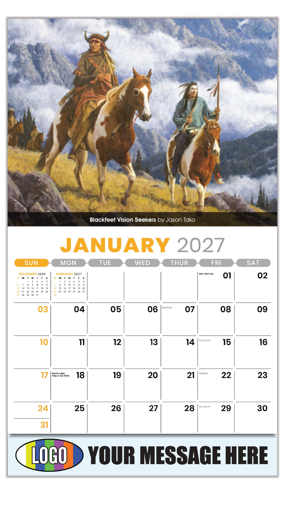 2027 Spirit of the West Business Promotional Calendar