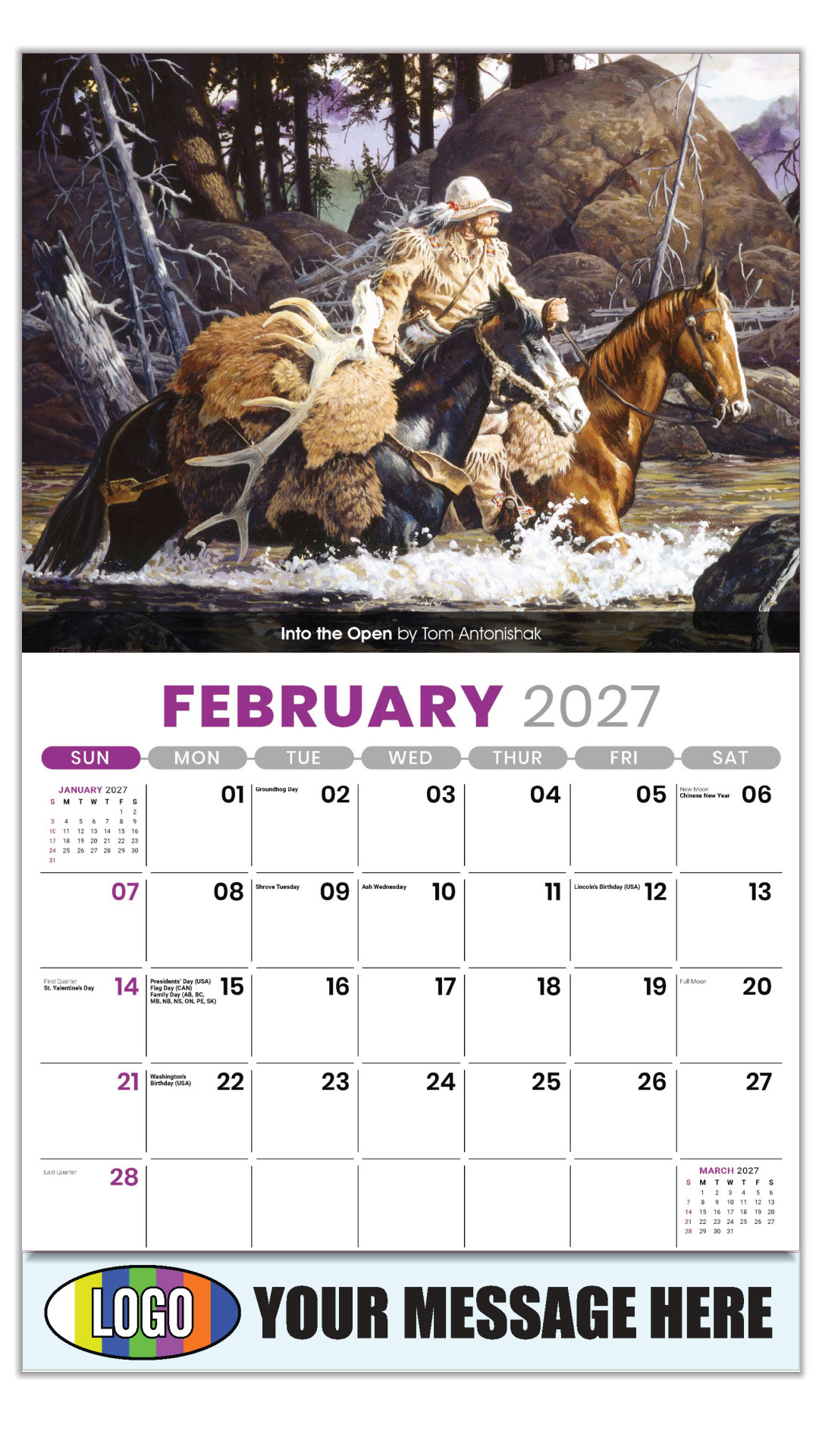 2027 Spirit of the West Business Promotional Calendar