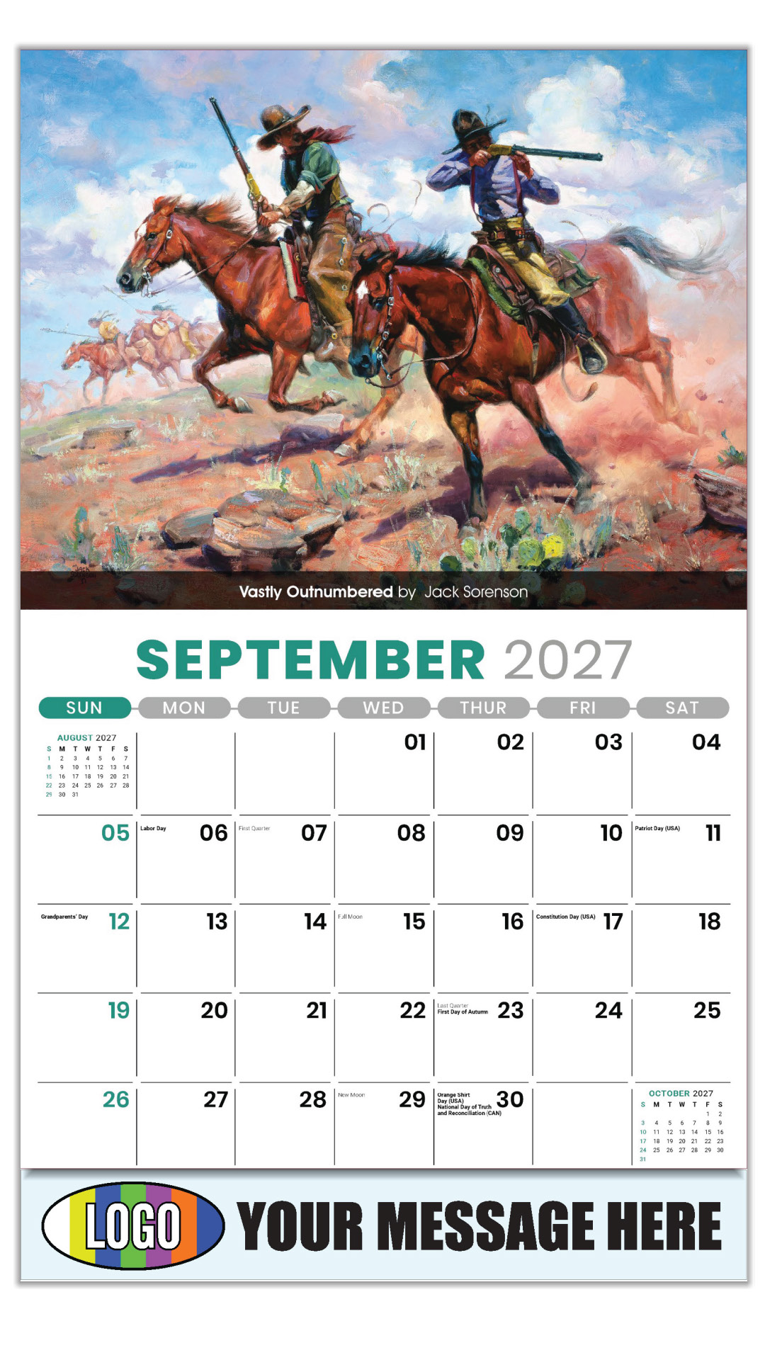 2027 Spirit of the West Business Promotional Calendar