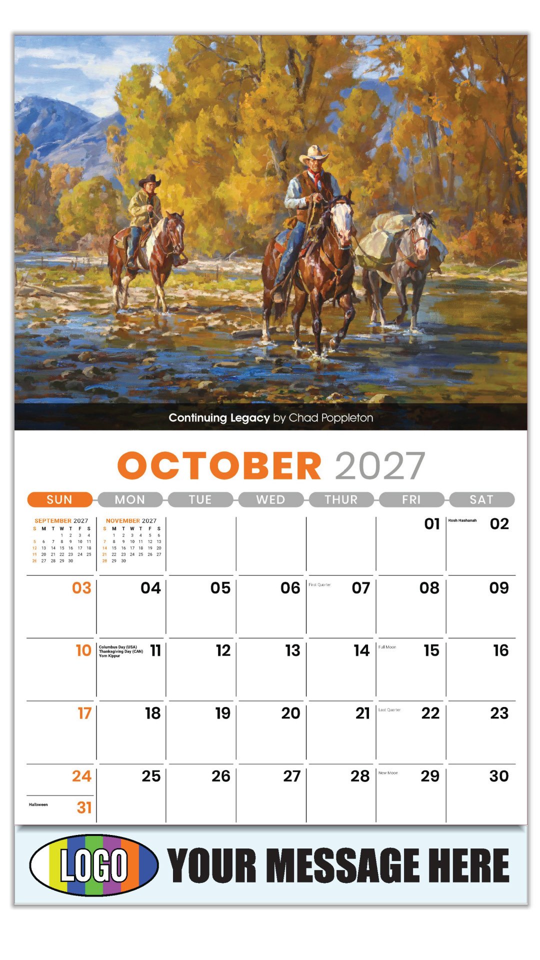 2027 Spirit of the West Business Promotional Calendar