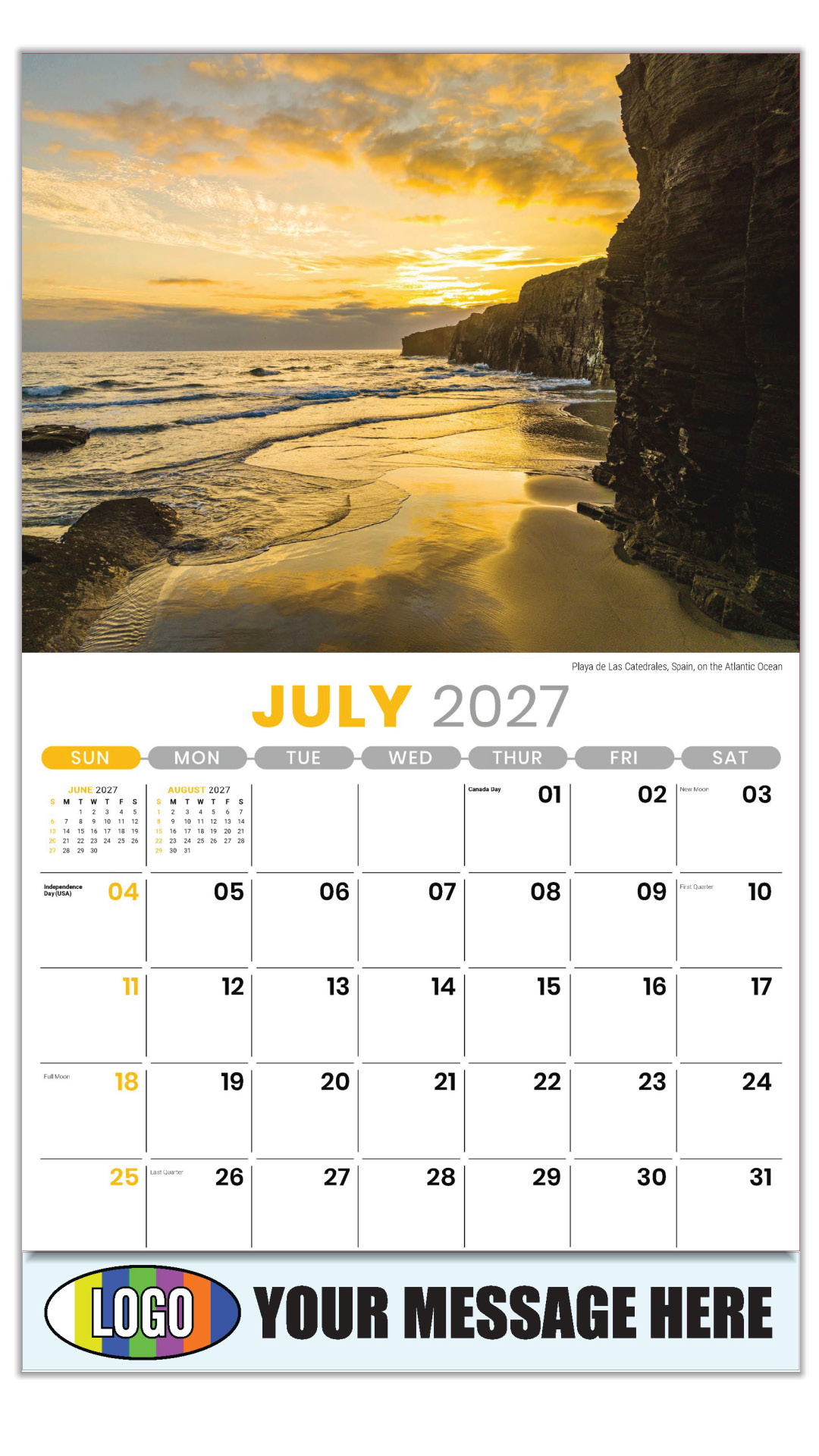 2027 Sun, Sand and Surf Business Promotional Calendar