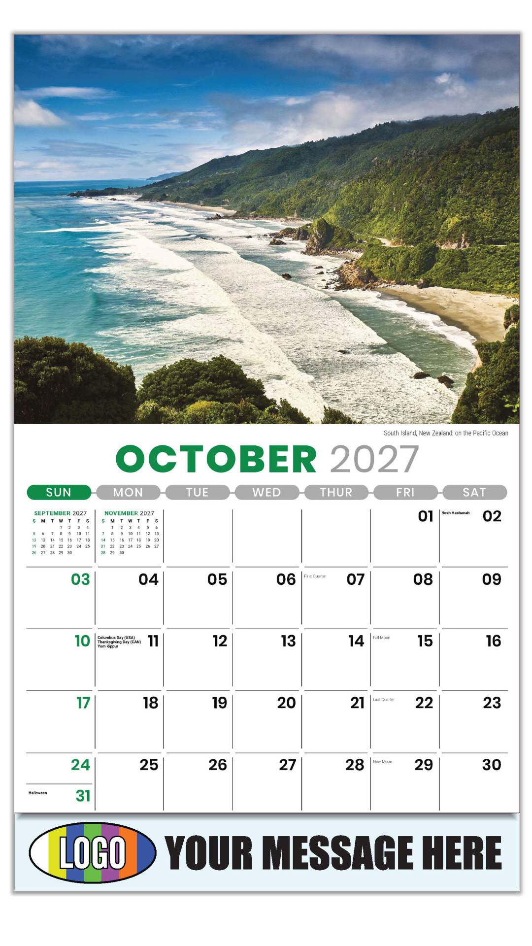 2027 Sun, Sand and Surf Business Promotional Calendar