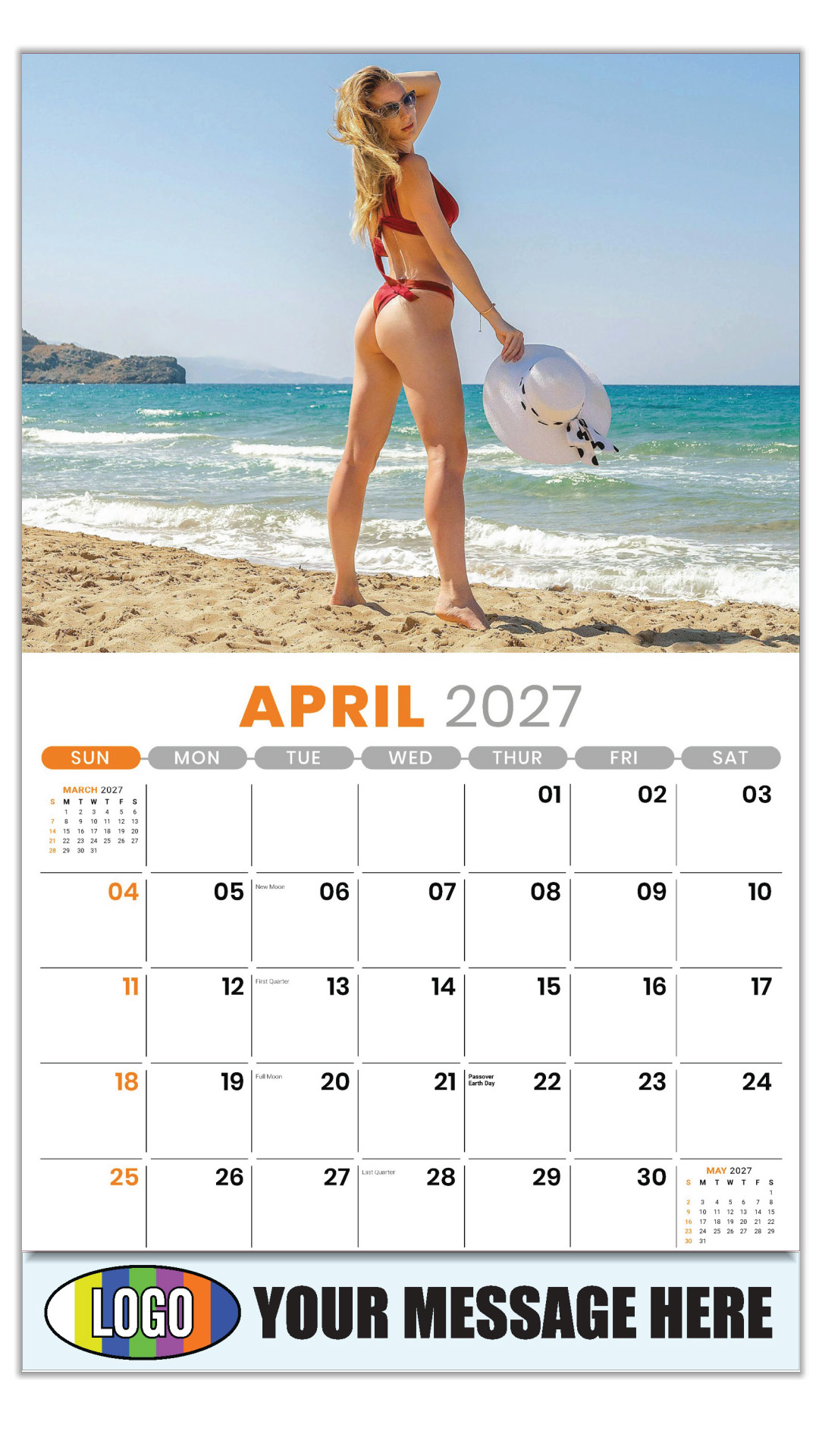 2027 Swimsuits Business Promotional Calendar