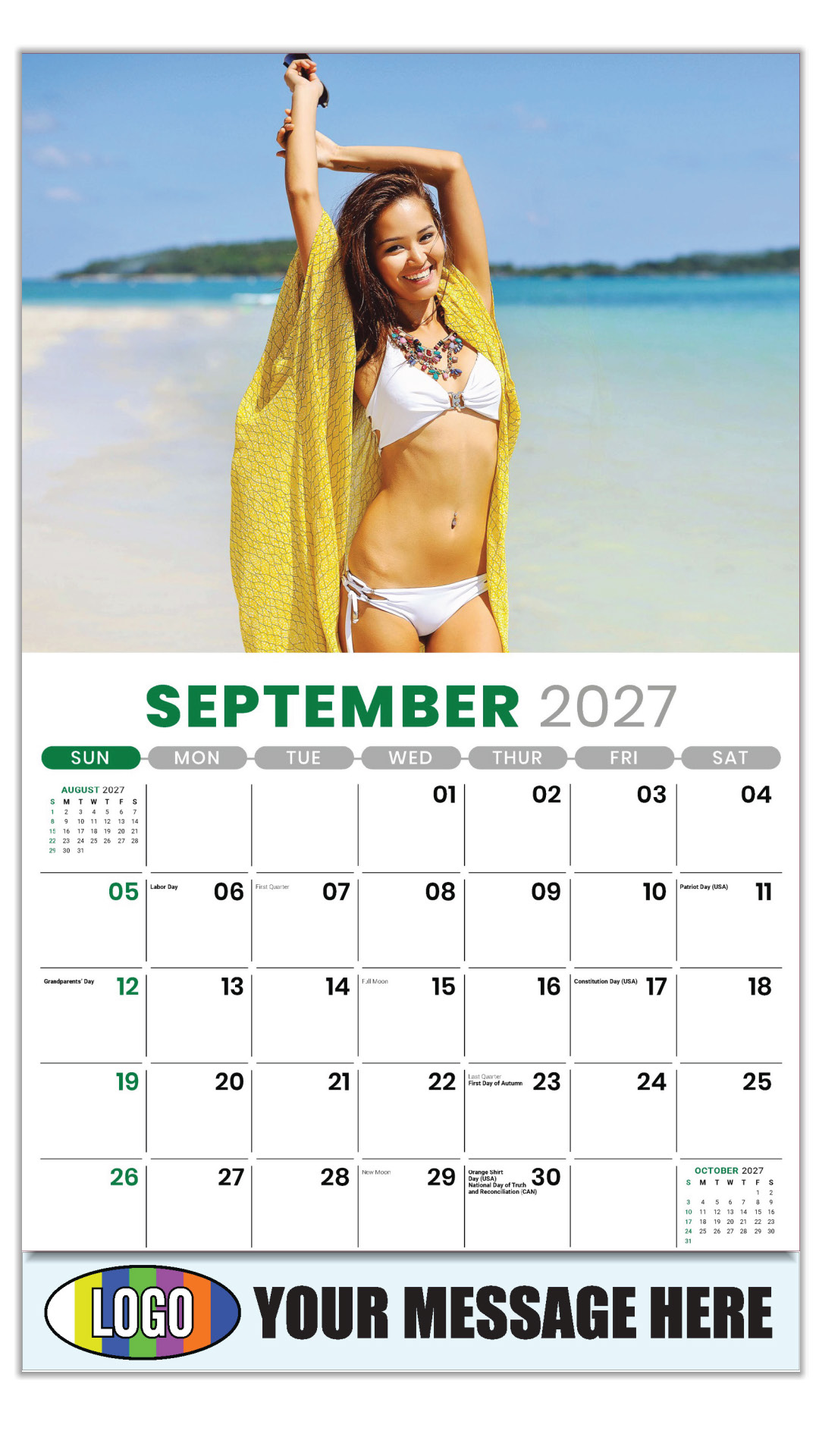 2027 Swimsuits Business Promotional Calendar