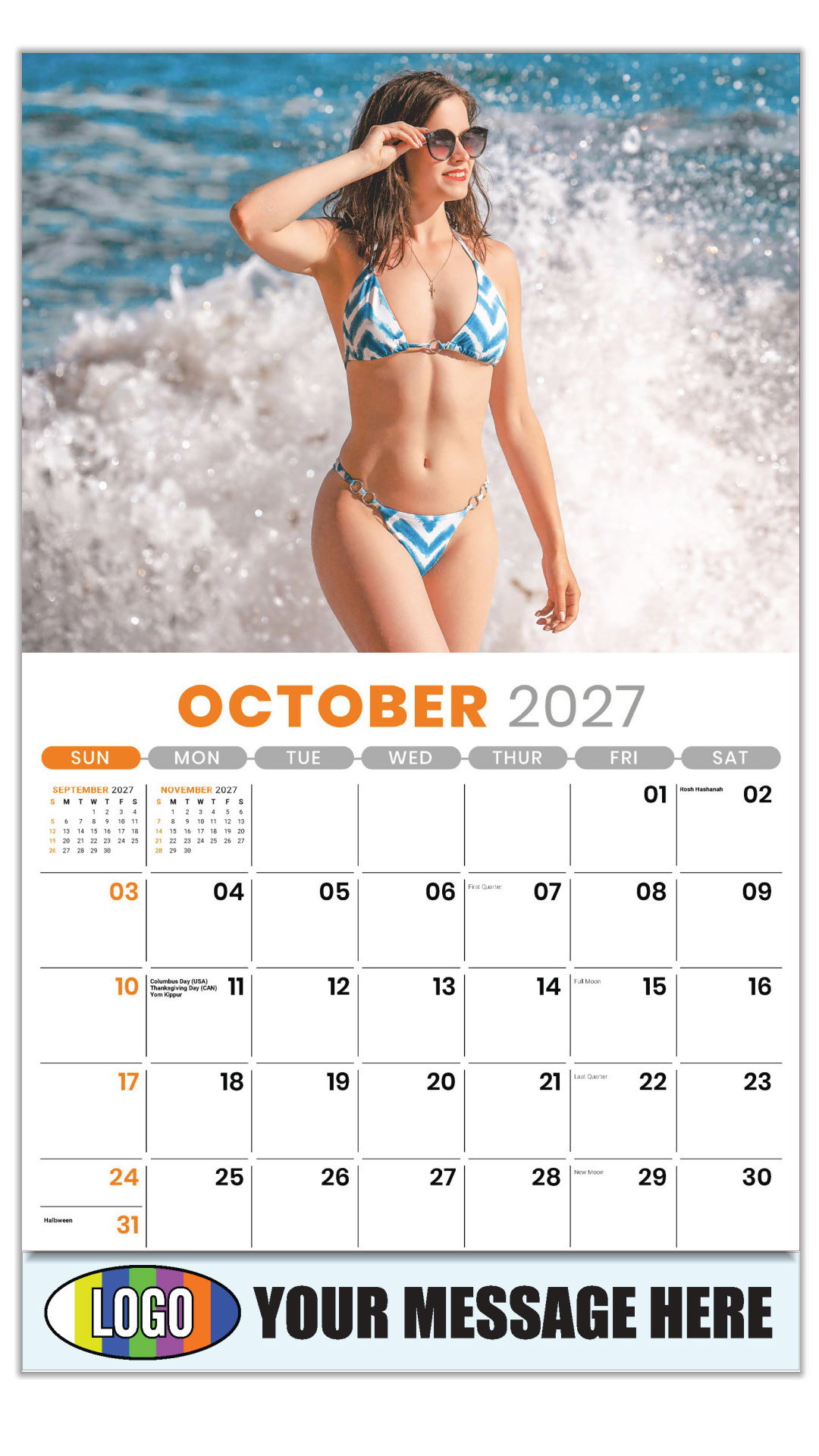 2027 Swimsuits Business Promotional Calendar