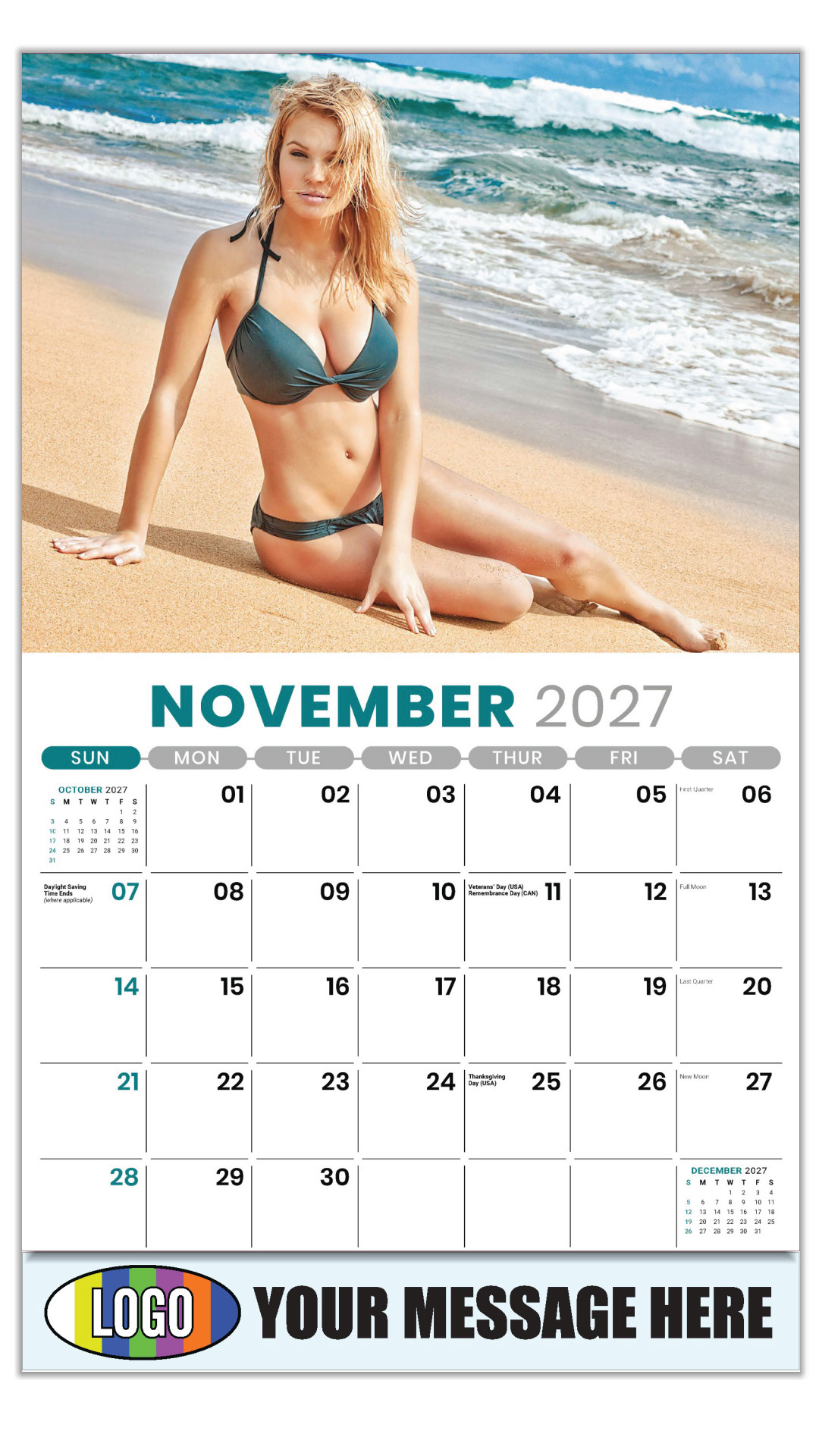 2027 Swimsuits Business Promotional Calendar
