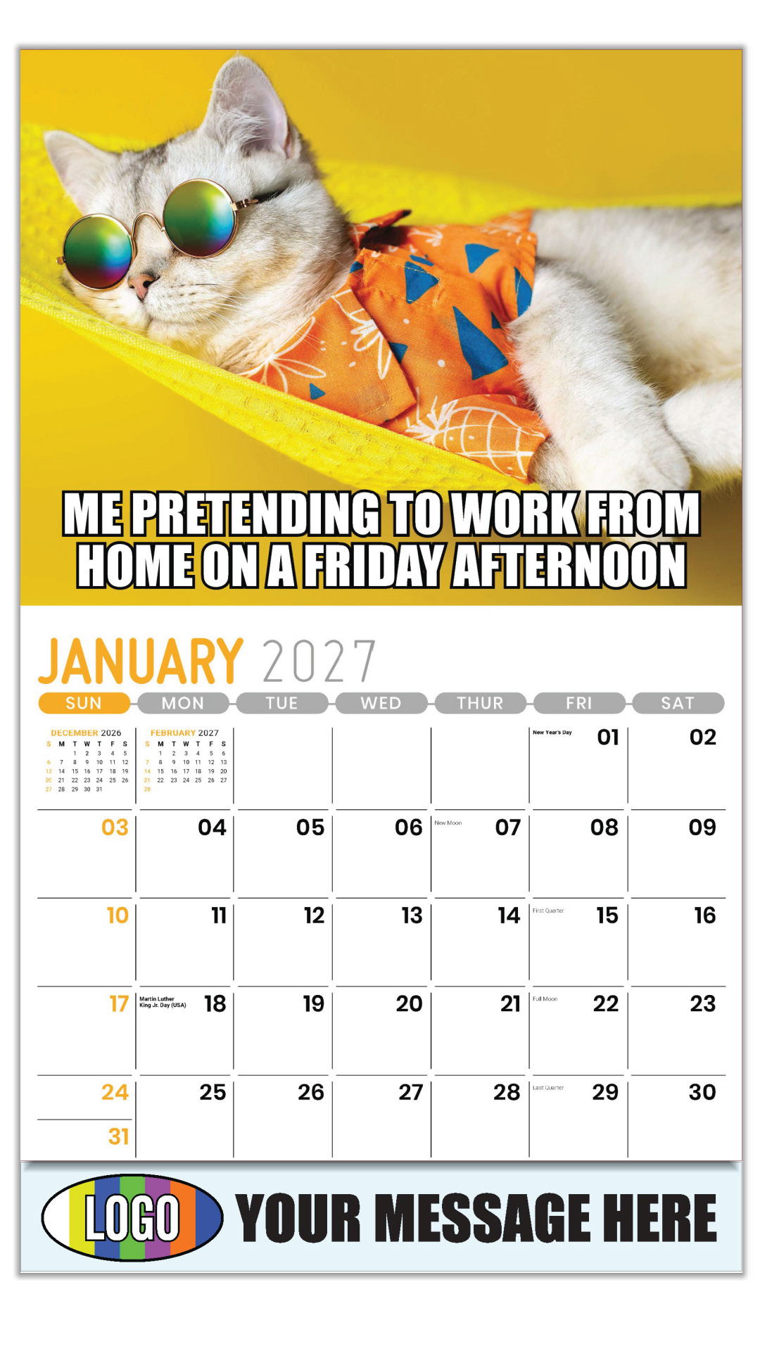 2027 The Memeing of Life Business Promotional Calendar