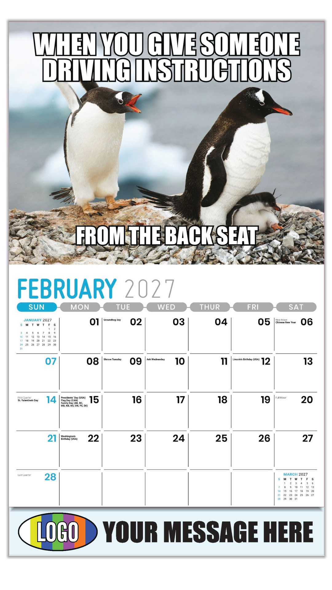 2027 The Memeing of Life Business Promotional Calendar