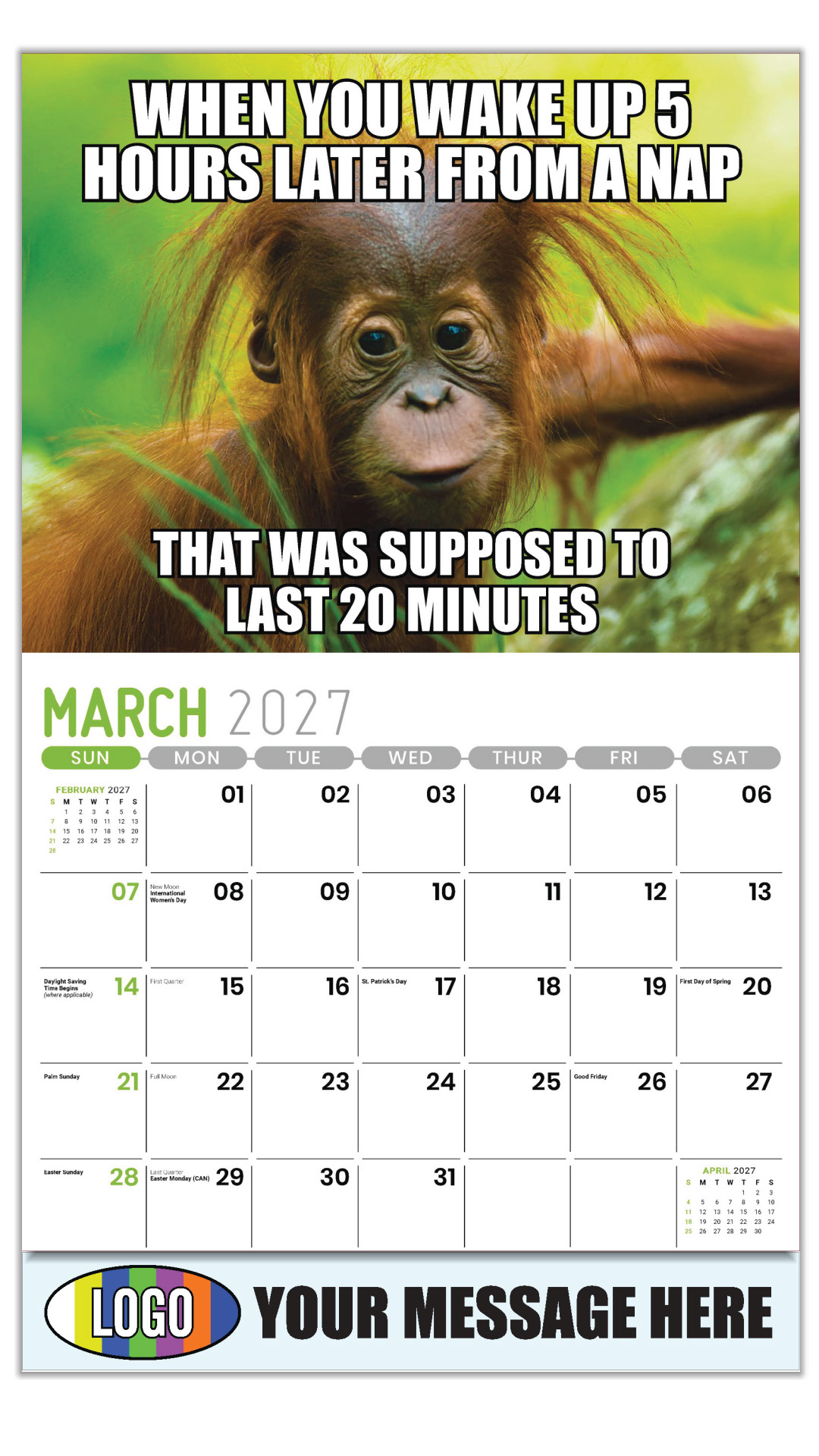 2027 The Memeing of Life Business Promotional Calendar