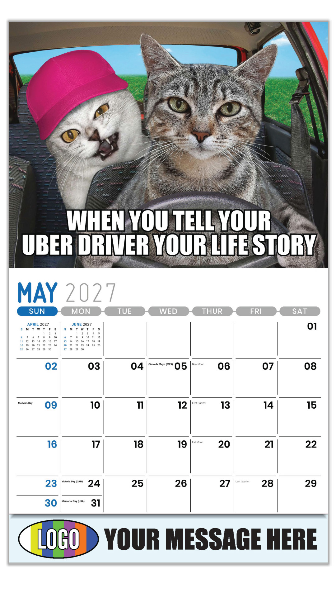2027 The Memeing of Life Business Promotional Calendar