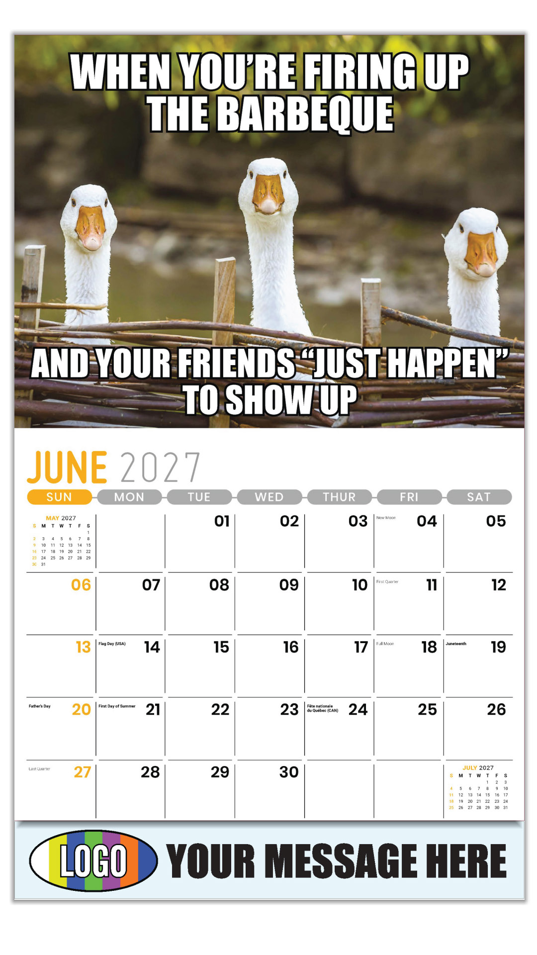 2027 The Memeing of Life Business Promotional Calendar