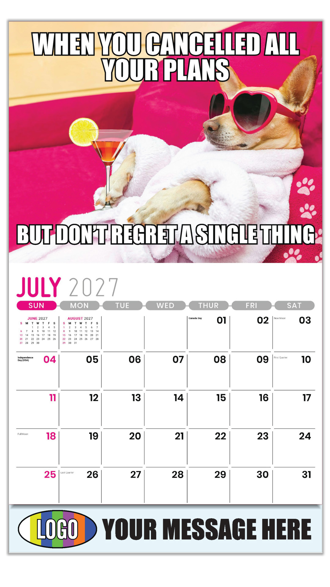 2027 The Memeing of Life Business Promotional Calendar