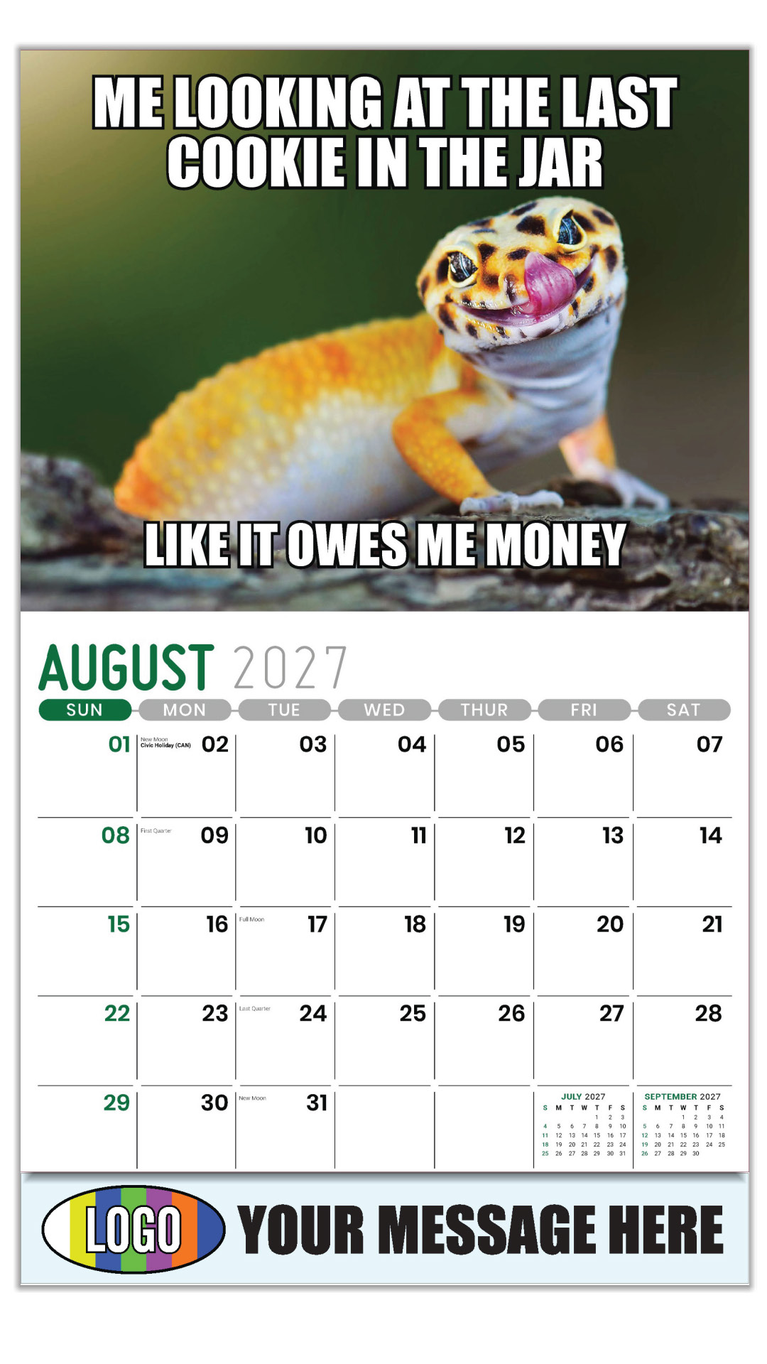 2027 The Memeing of Life Business Promotional Calendar