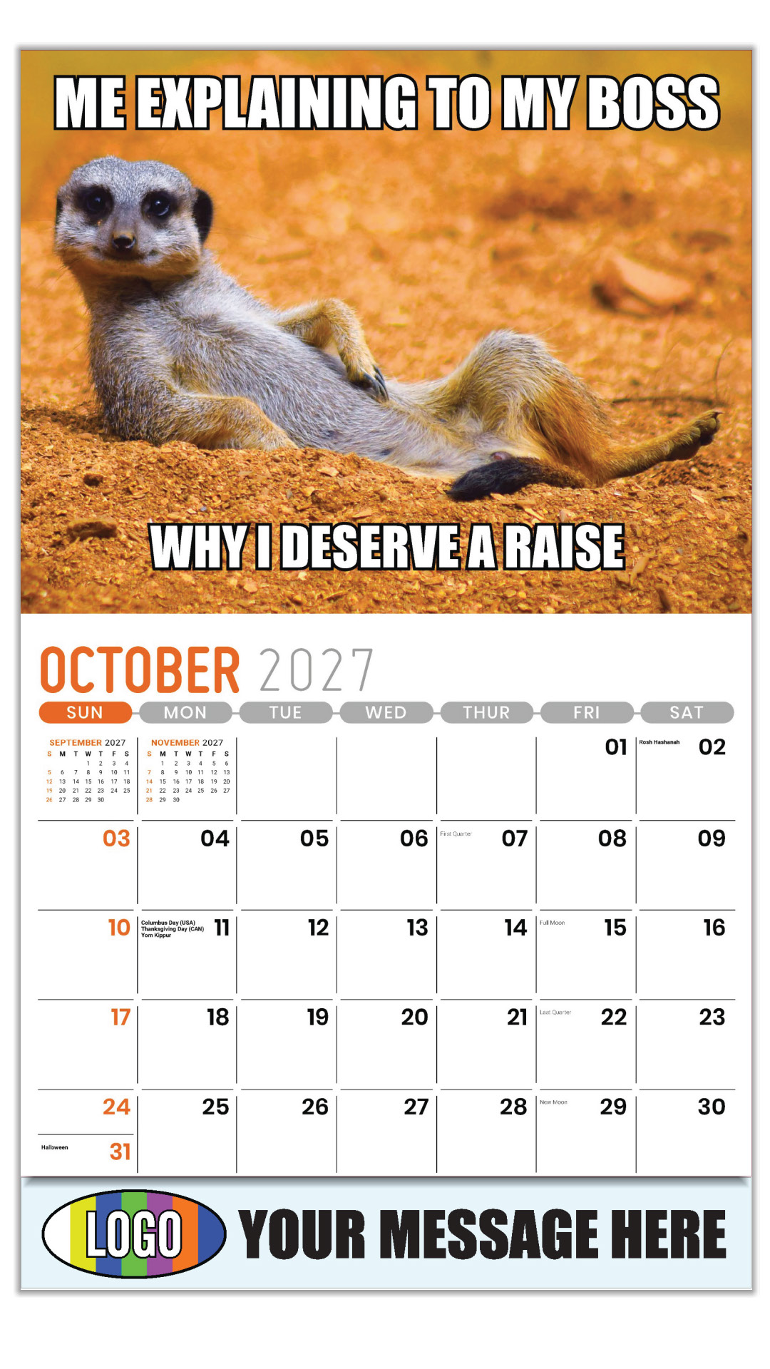 2027 The Memeing of Life Business Promotional Calendar