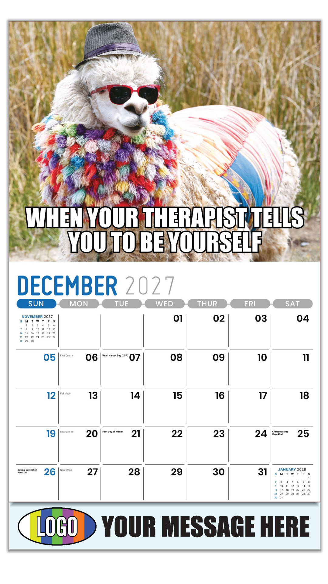 2027 The Memeing of Life Business Promotional Calendar
