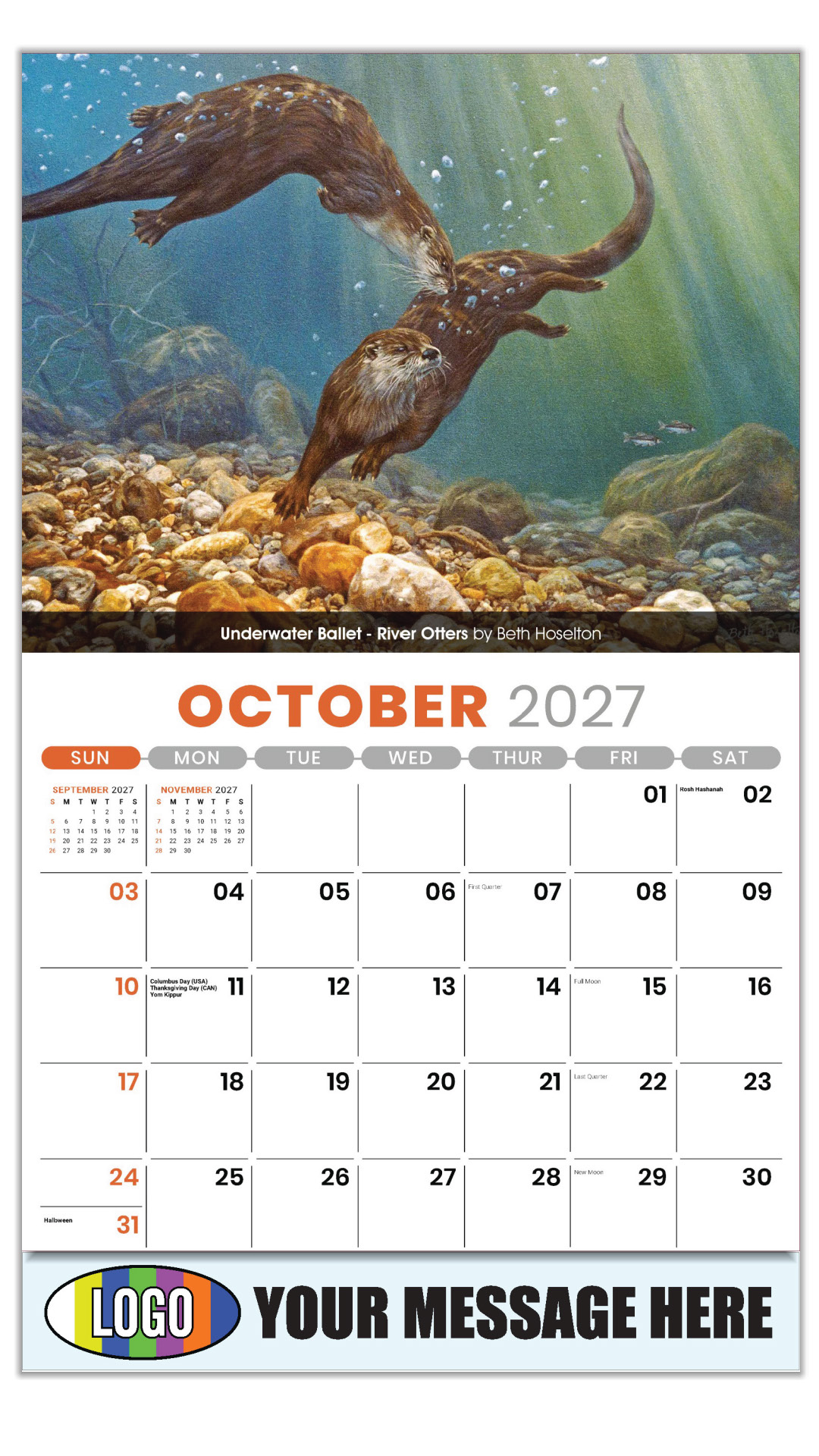 2026 Wildlife Portraits Business Promotional Calendar
