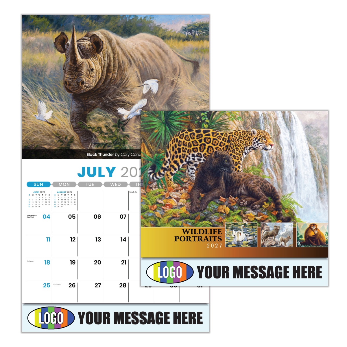 2026 Wildlife Portraits Business Promotional Calendar